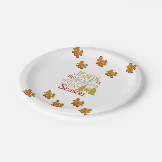 Kerstmis met papieren borden papieren bordje (Gekanteld)