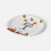 Kerstmis met papieren borden papieren bordje (Gekanteld)