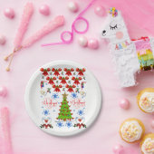 Kerstmis met papieren borden papieren bordje (Feest)