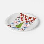 Kerstmis met papieren borden papieren bordje (Gekanteld)