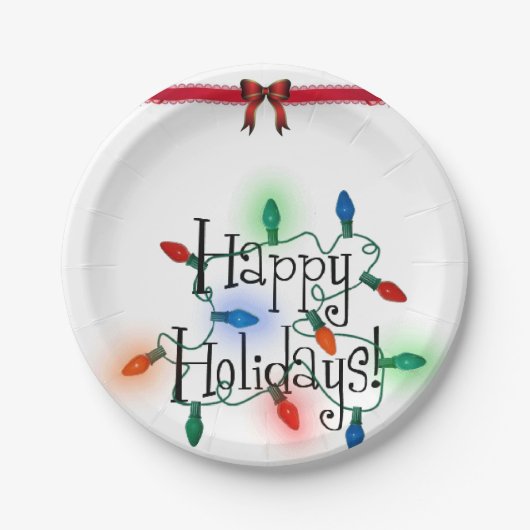 Kerstmis met papieren borden papieren bordje (Voorkant)