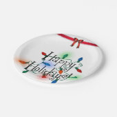 Kerstmis met papieren borden papieren bordje (Gekanteld)