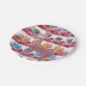 Kerstmis met papieren borden papieren bordje (Gekanteld)