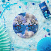 Kerstmis met papieren borden papieren bordje (Feest)