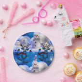 Kerstmis met papieren borden papieren bordje (Feest)