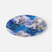 Kerstmis met papieren borden papieren bordje (Gekanteld)