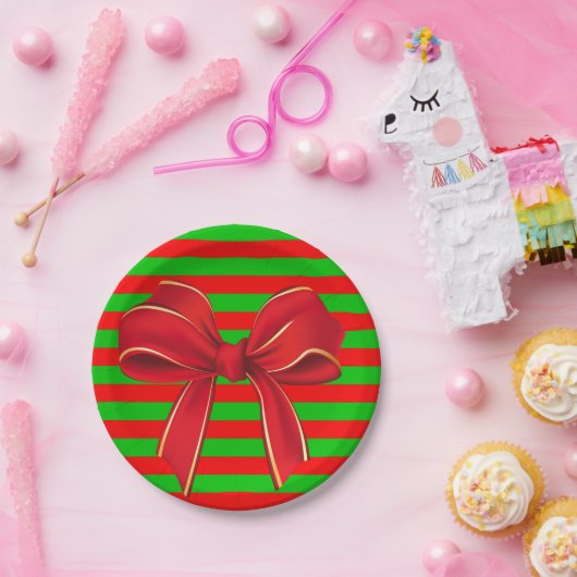 Kerstmis met papieren borden papieren bordje (Feest)