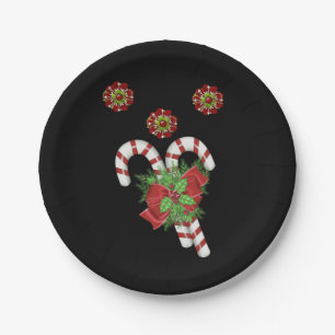 Kerstmis met papieren borden papieren bordje