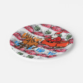 Kerstmis met papieren borden papieren bordje (Gekanteld)