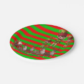 Kerstmis met papieren borden papieren bordje (Gekanteld)