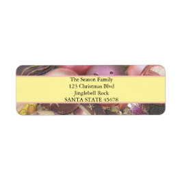 Kerstmis met pasta Ornaments Etiket