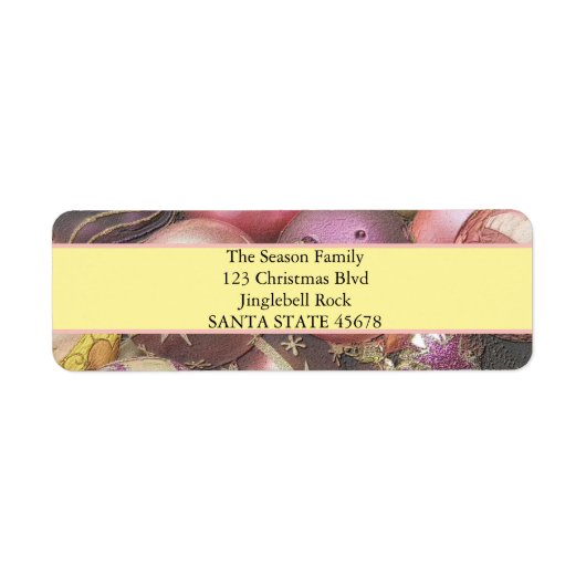 Kerstmis met pasta Ornaments Etiket (Voorkant)