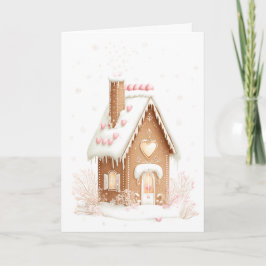 Kerstmis met peperkoek feestdagen kaart