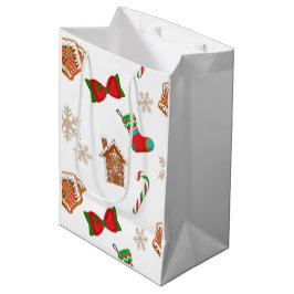 Kerstmis met peperkoek medium cadeauzakje