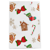 Kerstmis met peperkoek medium cadeauzakje (Voorkant)