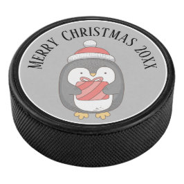 Kerstmis met Pet en pakket Hockey Puck