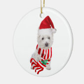 Kerstmis met Pet Keramisch Ornament (Links)