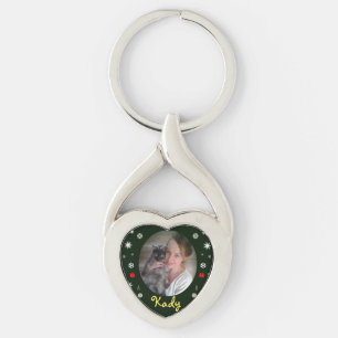 Kerstmis met Pet-Sleutelhanger van RoseWrites Sleutelhanger