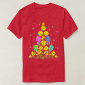 Kerstmis met Pickleball T-shirt (Design voorkant)