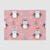 Kerstmis met pinguïnpatroon tissuepapier (Voorkant)