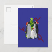 Kerstmis met Pinguïns Feestdagenkaart (Voorkant / Achterkant)