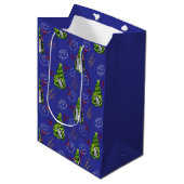 Kerstmis met Pinguïns Medium Cadeauzakje (Voorkant Gekanteld)