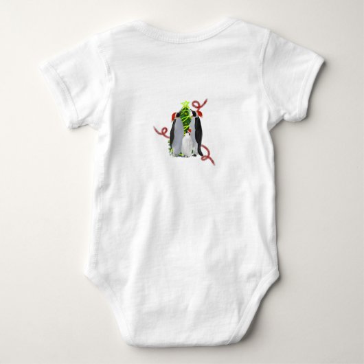 Kerstmis met pinguïns romper (Achterkant)
