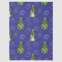 Kerstmis met Pinguïns Tissuepapier