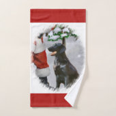 Kerstmis met platte coating bad handdoek (Handdoek)