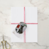Kerstmis met platte coating cadeaulabel (Met Touw)