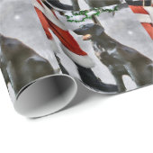 Kerstmis met platte coating cadeaupapier (Rol Hoek)