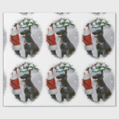 Kerstmis met platte coating cadeaupapier (Vlak)