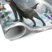 Kerstmis met platte coating cadeaupapier (Rol Hoek)