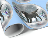 Kerstmis met platte coating cadeaupapier (Rol Hoek)