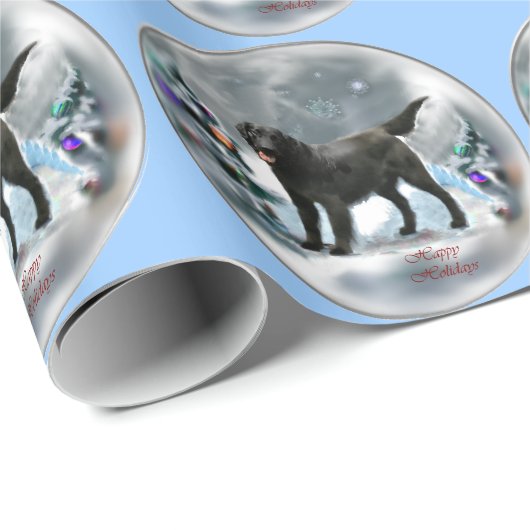 Kerstmis met platte coating cadeaupapier (Rol Hoek)