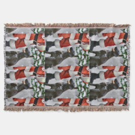 Kerstmis met platte coating deken