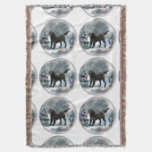 Kerstmis met platte coating deken (Voorkant Verticaal)