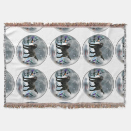 Kerstmis met platte coating deken