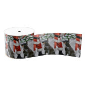 Kerstmis met platte coating grosgrain lint (Spoel)