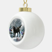 Kerstmis met platte coating keramische bal ornament (Rechts)