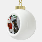 Kerstmis met platte coating keramische bal ornament (Rechts)