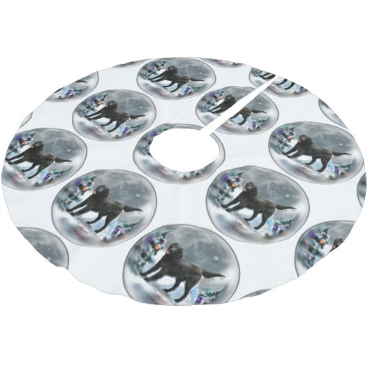 Kerstmis met platte coating kerstboom rok (Gekanteld)