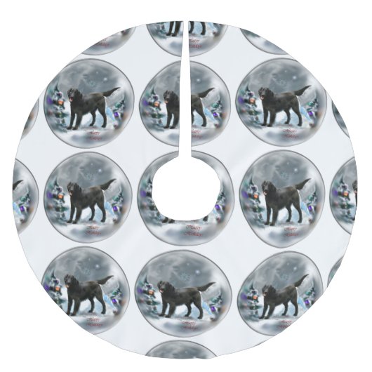 Kerstmis met platte coating kerstboom rok (Voorkant)