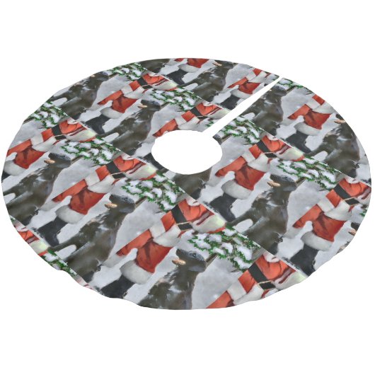 Kerstmis met platte coating kerstboom rok (Gekanteld)