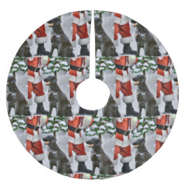 Kerstmis met platte coating kerstboom rok