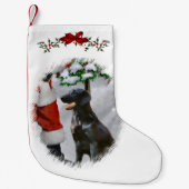 Kerstmis met platte coating kleine kerstsok (Voorkant)