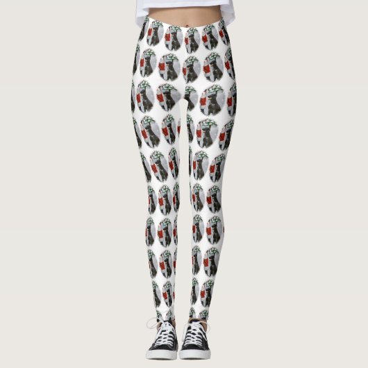 Kerstmis met platte coating leggings (Voorkant)