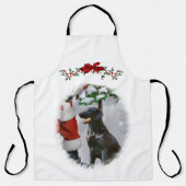 Kerstmis met platte coating met wederkerige kerstm schort (Voorkant)