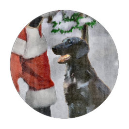 Kerstmis met platte coating snijplank