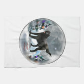 Kerstmis met platte coating theedoek (Horizontaal)